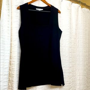 Boston Proper Square Neck Sleeveless Tunic Top